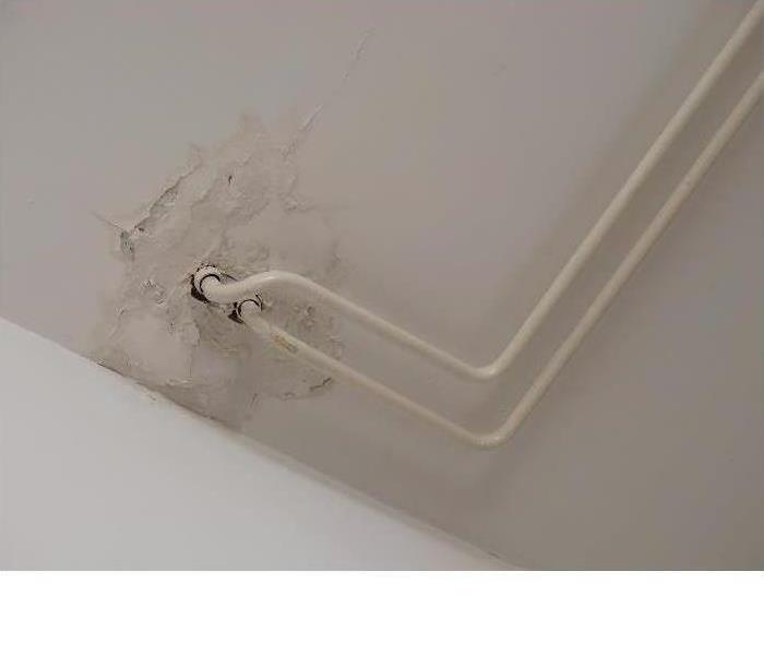 Plumbing issues cause water damage to pipes.